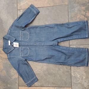 Mudpie denim romper 9-12 month never worn smoke free home
